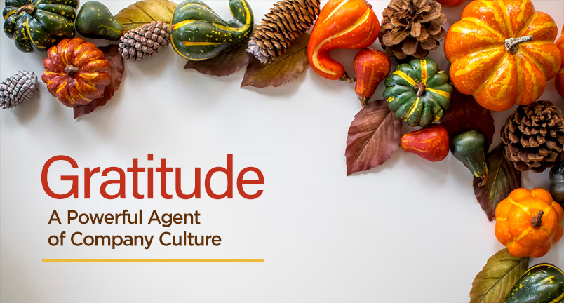 Gratitude - A Powerful Agent of Company Culture